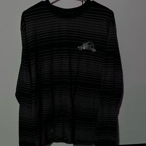 Black Striped Long Sleeve Shirt